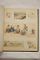 Album of Sketches and Drawings, Unidentified artist, Album; ink and color on paper, Japan