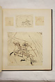 Album of Sketches and Drawings, Unidentified artist, Album; ink and color on paper, Japan