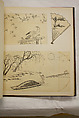 Album of Sketches and Drawings, Unidentified artist, Album; ink and color on paper, Japan