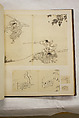 Album of Sketches and Drawings, Unidentified artist, Album; ink and color on paper, Japan