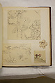 Album of Sketches and Drawings, Unidentified artist, Album; ink and color on paper, Japan