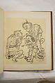 Album of Sketches and Drawings, Unidentified artist, Album; ink and color on paper, Japan