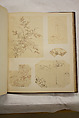 Album of Sketches and Drawings, Unidentified artist, Album; ink and color on paper, Japan