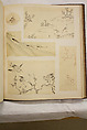 Album of Sketches and Drawings, Unidentified artist, Album; ink and color on paper, Japan