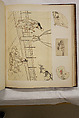 Album of Sketches and Drawings, Unidentified artist, Album; ink and color on paper, Japan