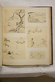 Album of Sketches and Drawings, Unidentified artist, Album; ink and color on paper, Japan