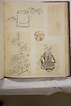 Album of Sketches and Drawings, Unidentified artist, Album; ink and color on paper, Japan