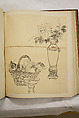 Album of Sketches and Drawings, Unidentified artist, Album; ink and color on paper, Japan