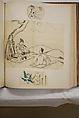 Album of Sketches and Drawings, Unidentified artist, Album; ink and color on paper, Japan