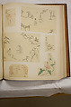 Album of Sketches and Drawings, Unidentified artist, Album; ink and color on paper, Japan