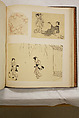 Album of Sketches and Drawings, Unidentified artist, Album; ink and color on paper, Japan