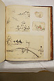 Album of Sketches and Drawings, Unidentified artist, Album; ink and color on paper, Japan