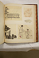 Album of Sketches and Drawings, Unidentified artist, Album; ink and color on paper, Japan