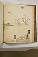 Album of Sketches and Drawings, Unidentified artist, Album; ink and color on paper, Japan