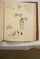 Album of Sketches and Drawings, Unidentified artist, Album; ink and color on paper, Japan