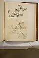 Album of Sketches and Drawings, Unidentified artist, Album; ink and color on paper, Japan