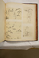 Album of Sketches and Drawings, Unidentified artist, Album; ink and color on paper, Japan