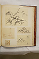 Album of Sketches and Drawings, Unidentified artist, Album; ink and color on paper, Japan