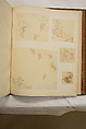 Album of Sketches and Drawings, Unidentified artist, Album; ink and color on paper, Japan