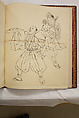Album of Sketches and Drawings, Unidentified artist, Album; ink and color on paper, Japan