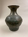 Wine container (hu), Earthenware with lead green glaze, China