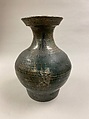 Wine container (hu), Earthenware with lead green glaze, China