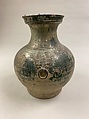 Wine container (hu), Earthenware with lead green glaze, China