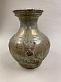 Wine container (hu), Eartheware with lead green glaze, China