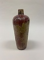Meiping vase, Stoneware with red glaze (Shiwan ware), China