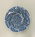 Plate with scalloped rim, Porcelain painted in underglaze cobalt blue (Jingdezhen ware), China