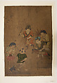 Chinese Children at Play, Isei (Japanese, mid-16th century), Framed painting; ink and color on paper, Japan