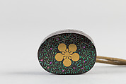 Case (Inrō) with Chinese-Style Landscape, Lacquer, roiro, nashiji, gold foil, aogai inlay; Interior: nashiji and fundame, Japan