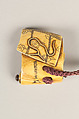 Inrō with Noh Masks, Two-part sheath type; lacquered wood with gold, silver, color takamaki-e, hiramaki-e, and carved lacquer and ceramic inlay on hirameji ground 
Netsuke: Shōki the Demon Queller; ivory
Ojime: openwork ivory bead, Japan