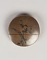 Case (Inrō) with Design of Crows in Flight and Birds on Branches, Lacquer, red ground, silver ground, sumie togidashi; Interior: roiro and fundame, Japan