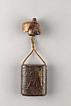 Case (Inrō) with Design of Chinese Sages Seated on Verandah, Lacquer, roiro, rubbed fundame, gold and black hiramakie, tortoiseshell; Interior: nashiji and fundame, Japan