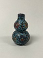 Gourd-Shaped Vase, Cloisonné enamel, China