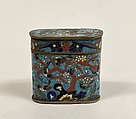Covered Box, Cloisonné enamel on gilt copper, China