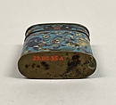 Covered Box, Cloisonné enamel on gilt copper, China