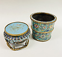Flower Pot with Stand (One of a Pair), Cloisonné enamel, China