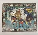Plaque, Cloisonné enamel on copper, China