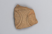 Shard with Ornament, Terracotta, Central Asia