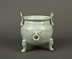 Incense burner, Porcelain with blue-white glaze (Qingbai ware), China