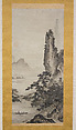 Mountain Landscape, Attributed to Gakuo Zokyu (Japanese, active ca. 1500), Hanging scroll; ink on paper, Japan
