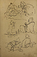 Sketches of East Asian Legendary Figures, Kawanabe Kyōsai 河鍋暁斎  Japanese, Ink on paper, Japan