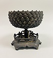 Incense burner, Brass (or iron, gilt), Japan