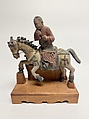 Horse and Rider, Painted clay, China