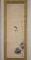Swallow, Kano Tsunenobu (Japanese, 1636–1713), One of a triptych of hanging scrolls; ink and color on paper, Japan