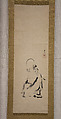 Painting of Jurōjin, Kano Tsunenobu (Japanese, 1636–1713), One of a triptych of hanging scrolls; ink and color on paper, Japan