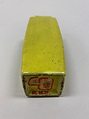 Square vase, Porcelain with yellow glaze (Jingdezhen ware), China
