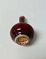Minature bottle vase, Porcelain with copper red glaze (Jingdezhen ware), China